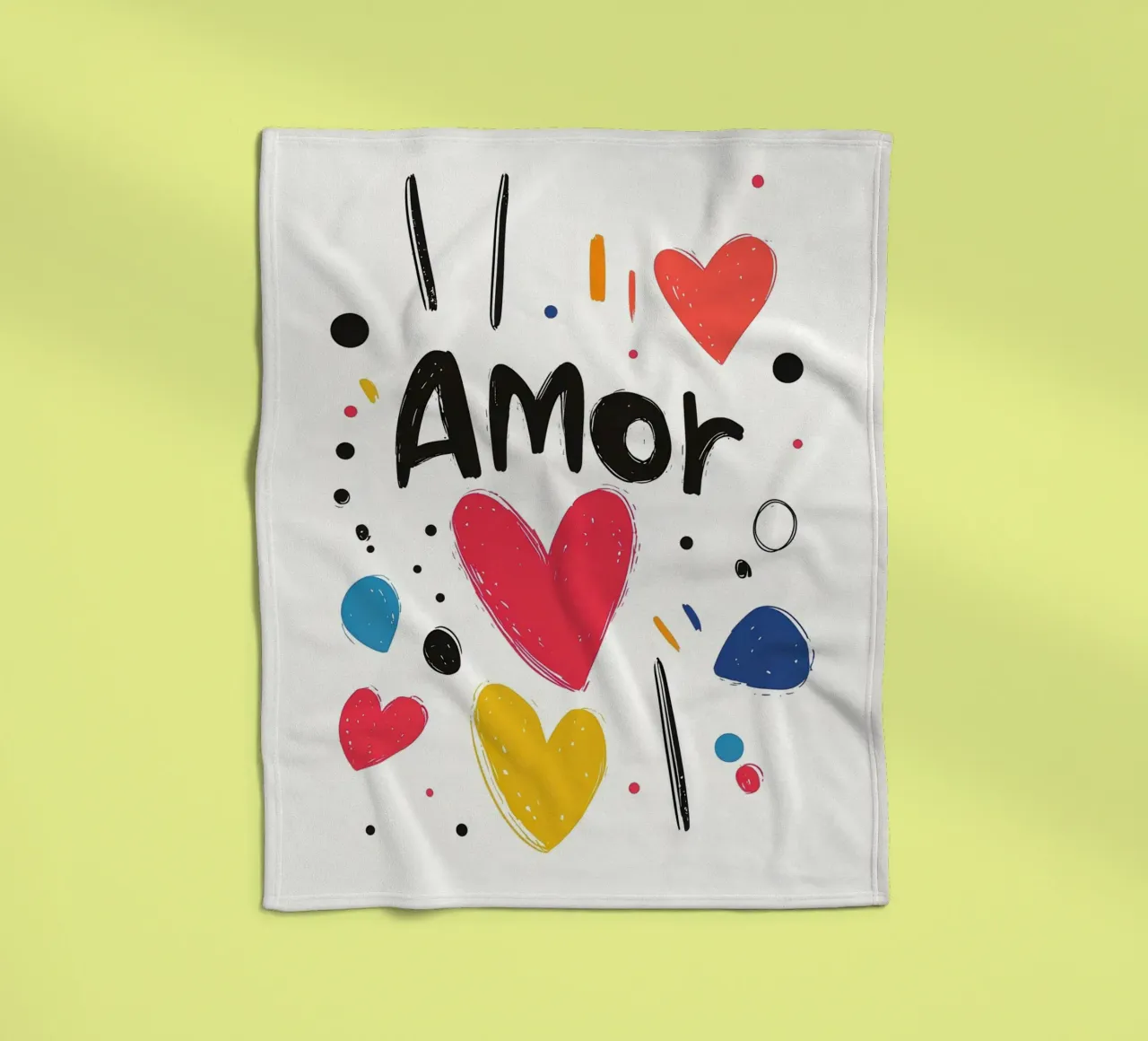 Amor Fleecedecke von Art Typo Essentiel