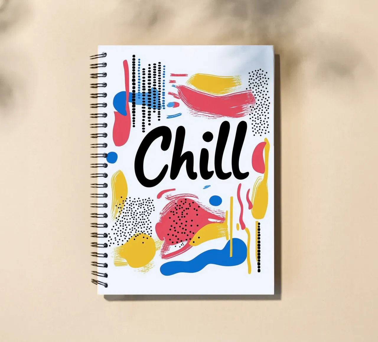 Chill" graphic relaxation spiral notebook by Art Typo Essentiel