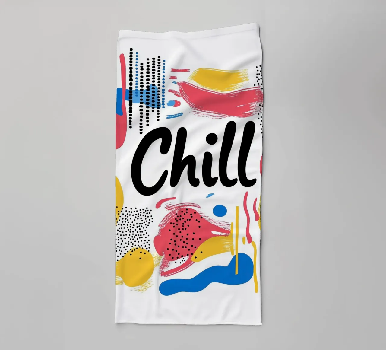 Rilassamento grafico "Chill asciugamano da bagno da Art Typo Essentiel