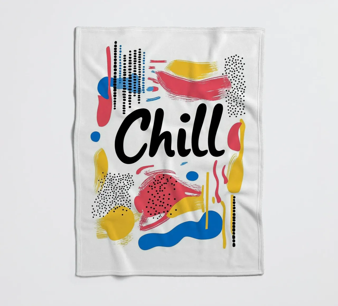 Rilassamento grafico "Chill coperta in pile da Art Typo Essentiel