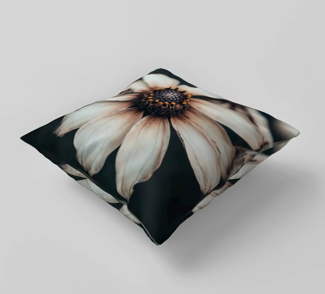 Closeup of a flower decorative cushion by Imagine