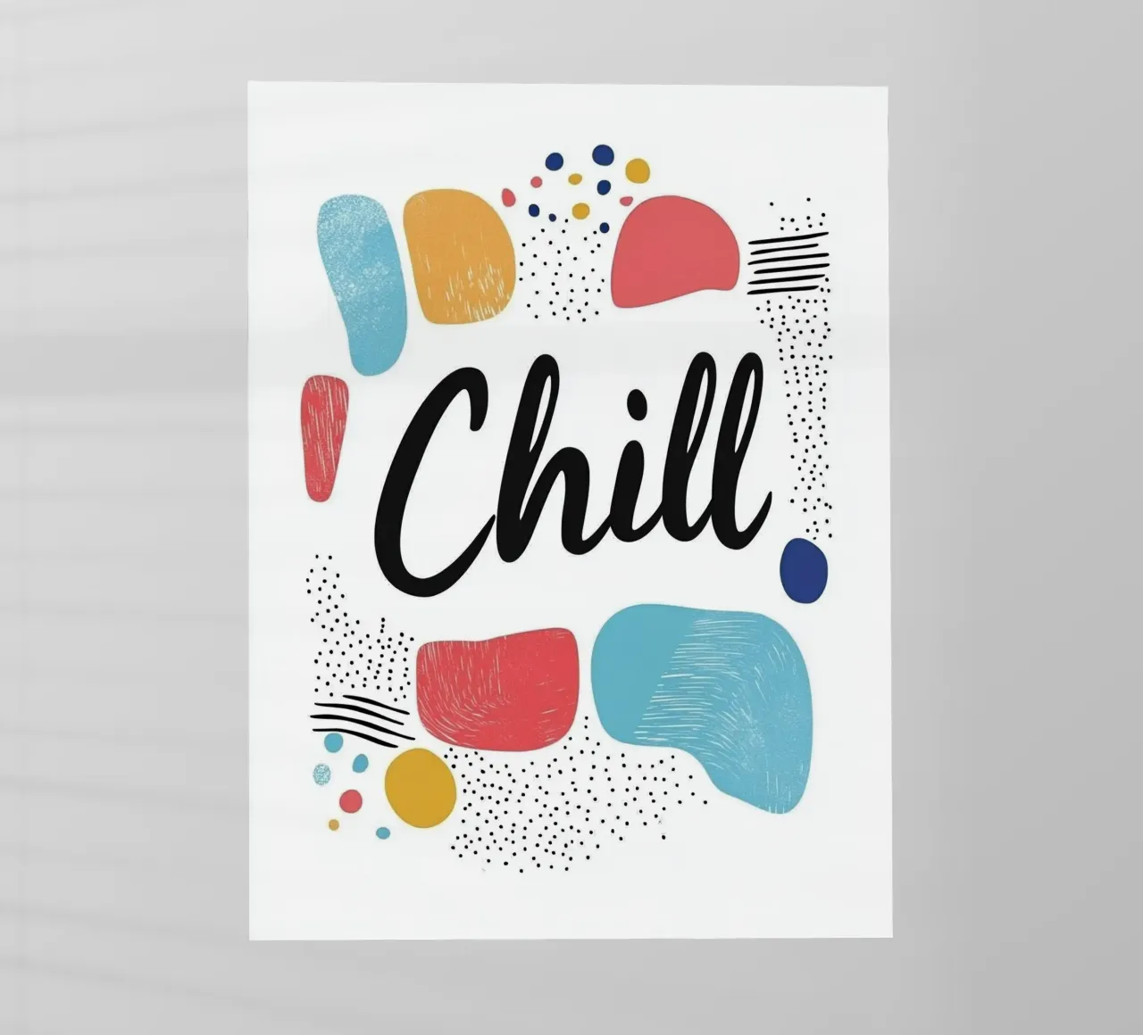 Chill - Design colorato e astratto pellicola backlit da Art Typo Essentiel