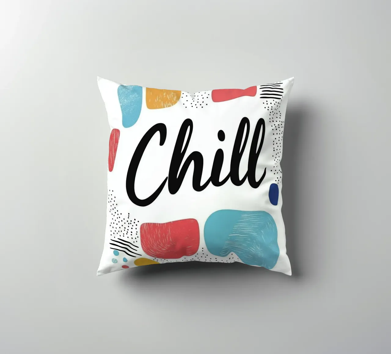 Chill - Design colorato e astratto cuscino da Art Typo Essentiel