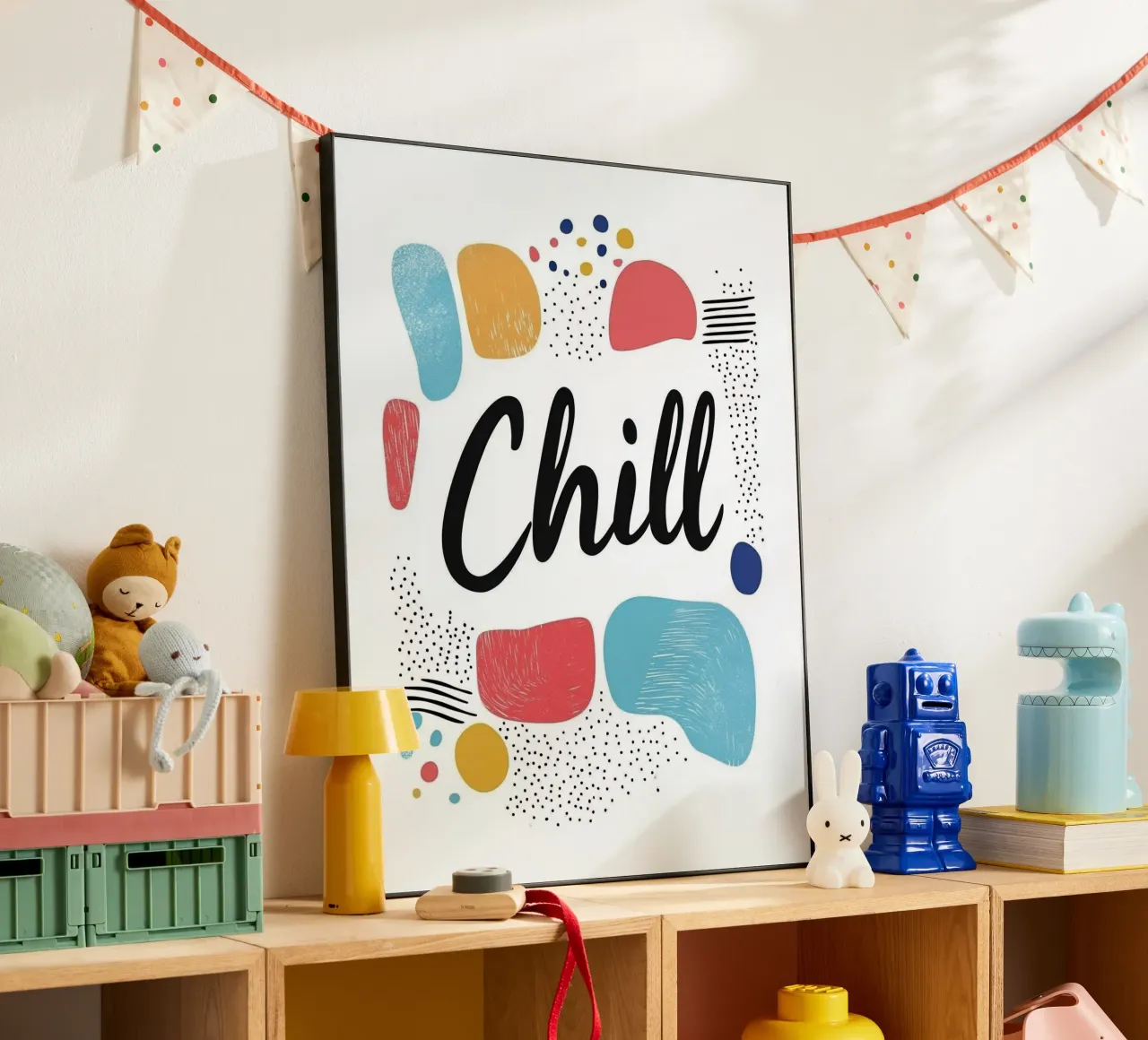 Chill - Design colorato e astratto alluminio dibond da Art Typo Essentiel