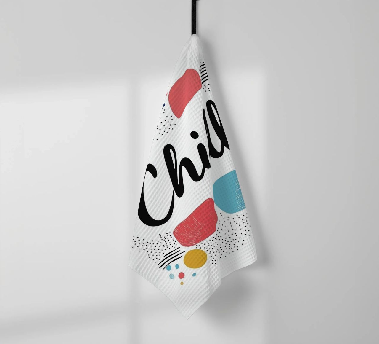 Chill - Un design coloré et abstrait torchon de Art Typo Essentiel