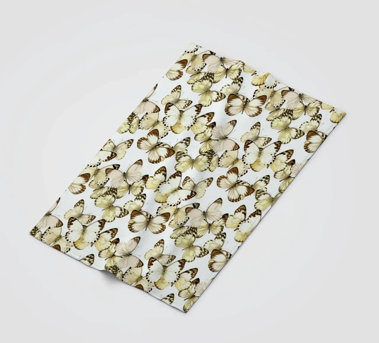 Butterflies fleece blanket by Curious Collections by Marielle Leenders