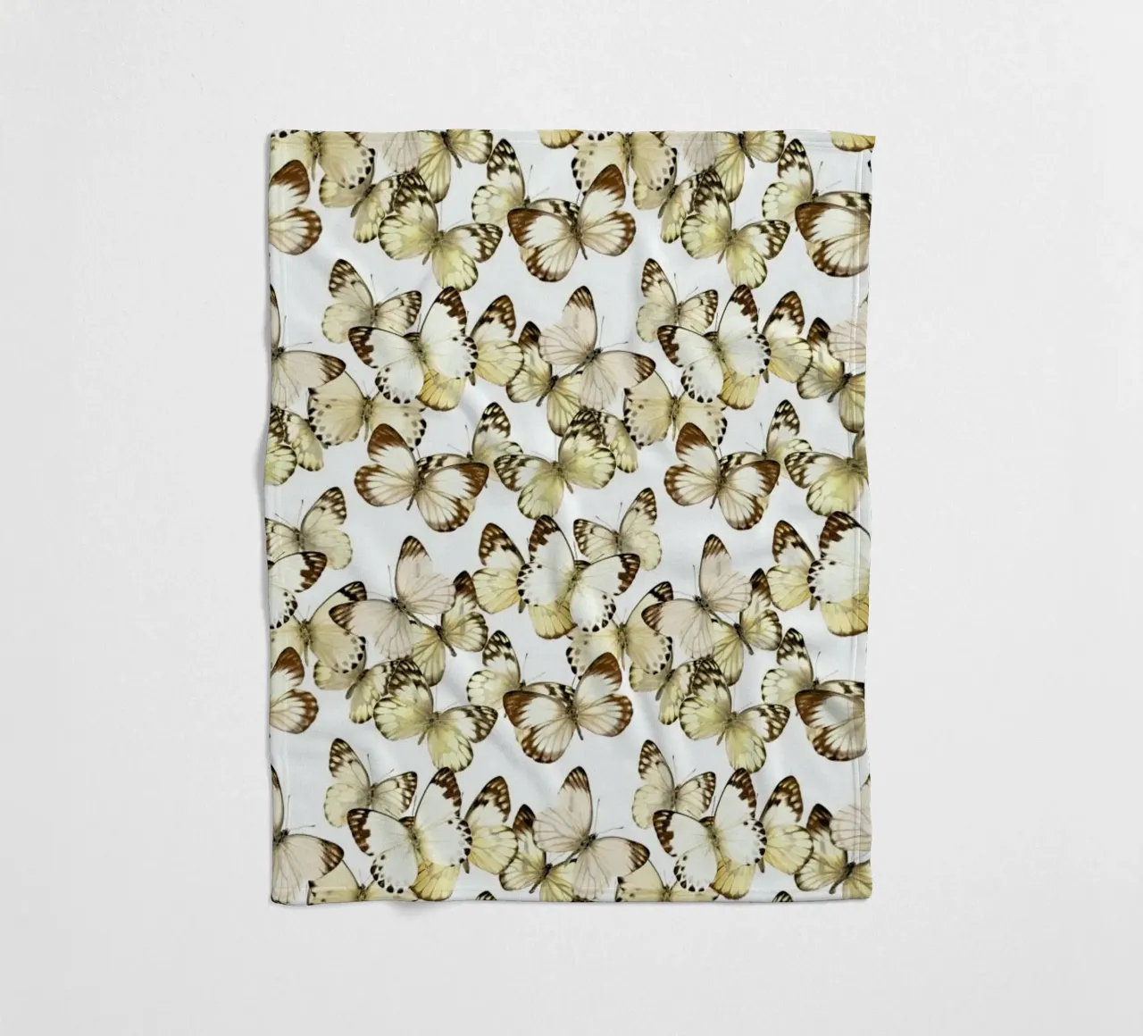 Butterflies fleece blanket by Curious Collections by Marielle Leenders