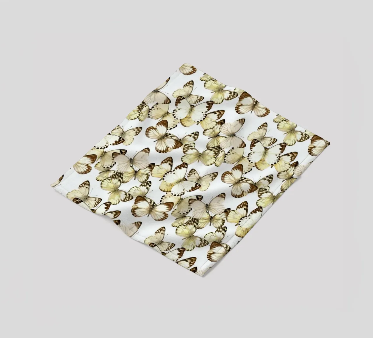 Butterflies fleece blanket by Curious Collections by Marielle Leenders
