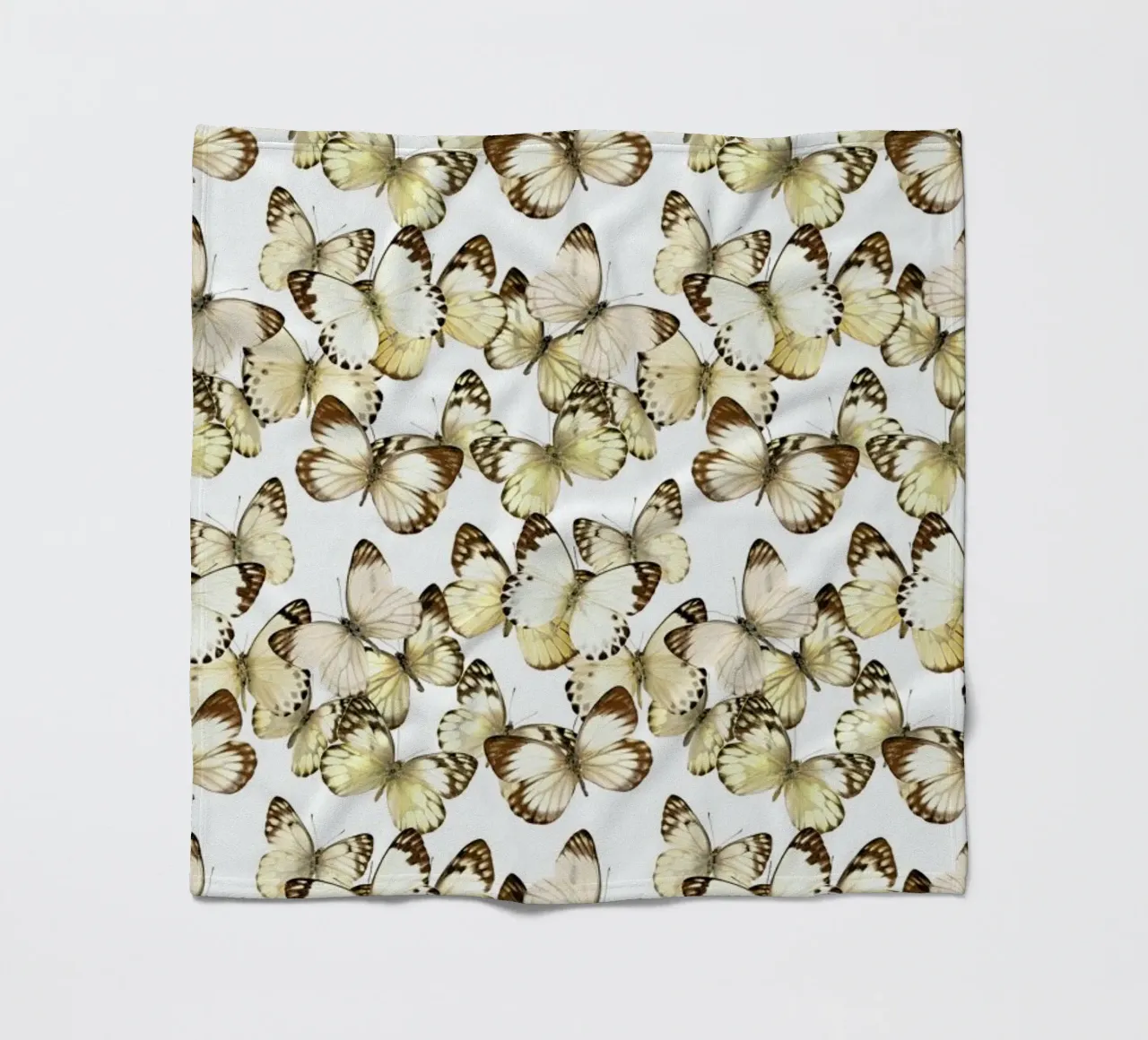 Butterflies fleece blanket by Curious Collections by Marielle Leenders