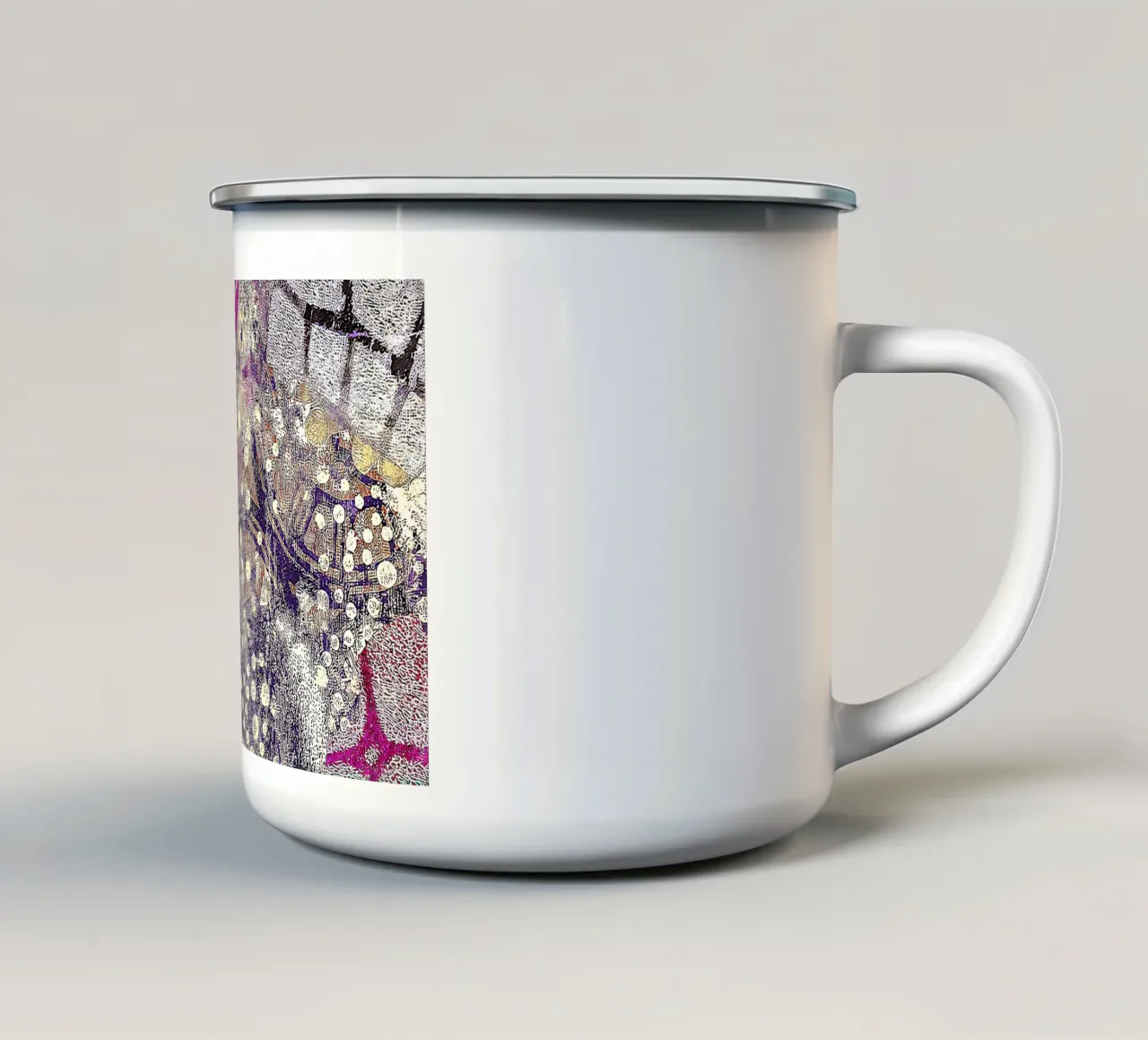 Magenta Dreams tazza in smalto da Edenart