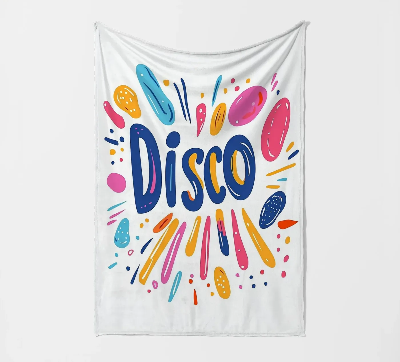 Disco-Vibes Fleecedecke von Art Typo Essentiel