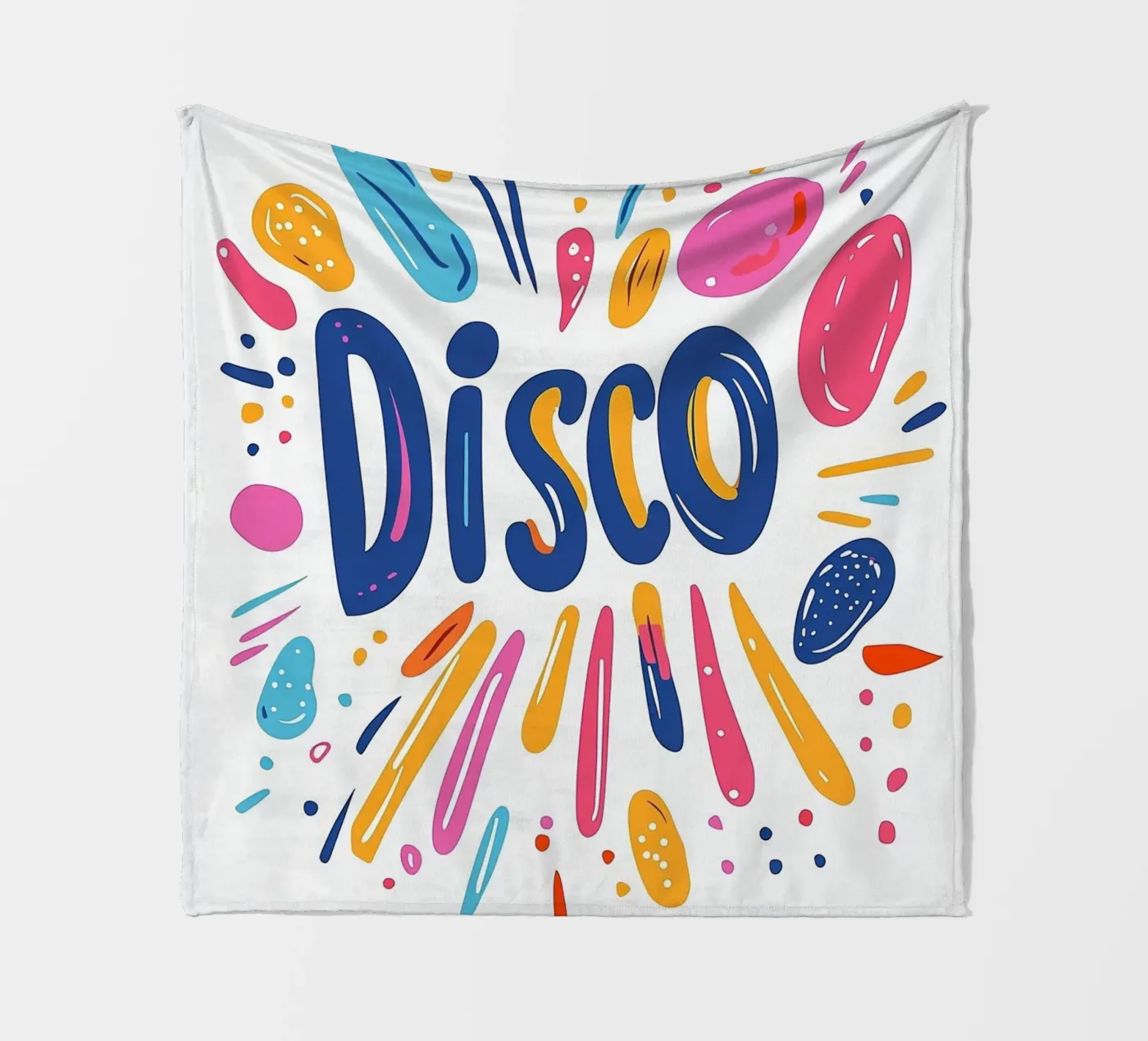 Disco-Vibes Fleecedecke von Art Typo Essentiel