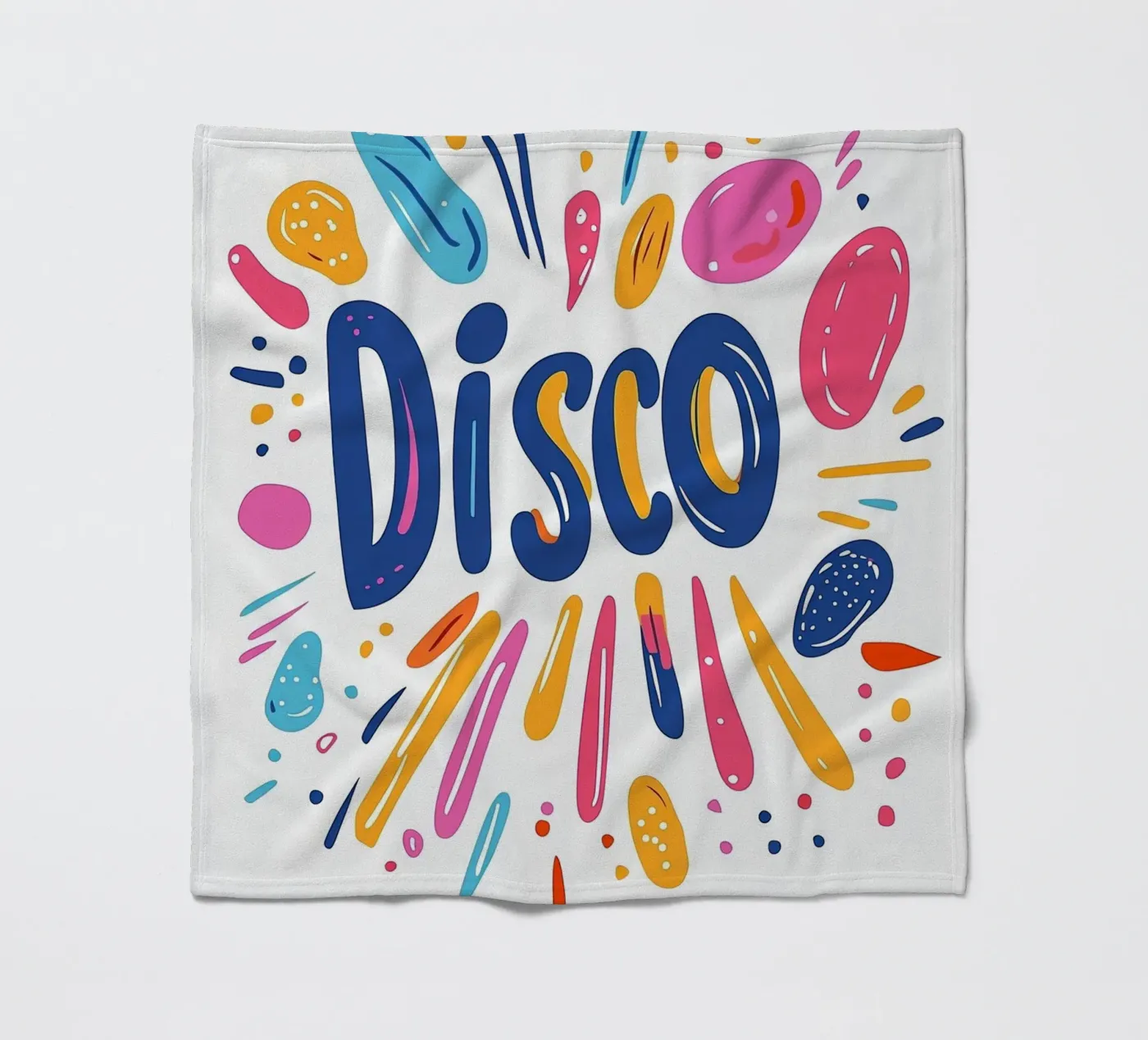 Disco-Vibes Fleecedecke von Art Typo Essentiel