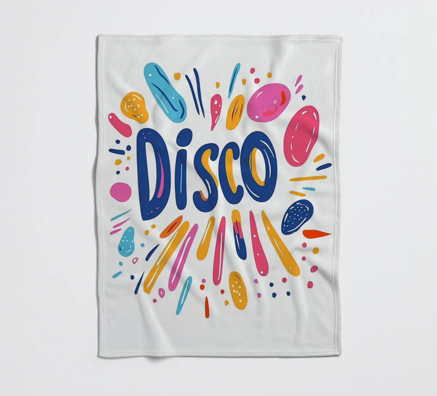 Disco-Vibes Fleecedecke von Art Typo Essentiel