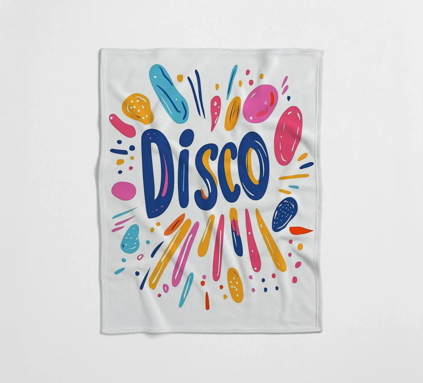 Disco-Vibes Fleecedecke von Art Typo Essentiel