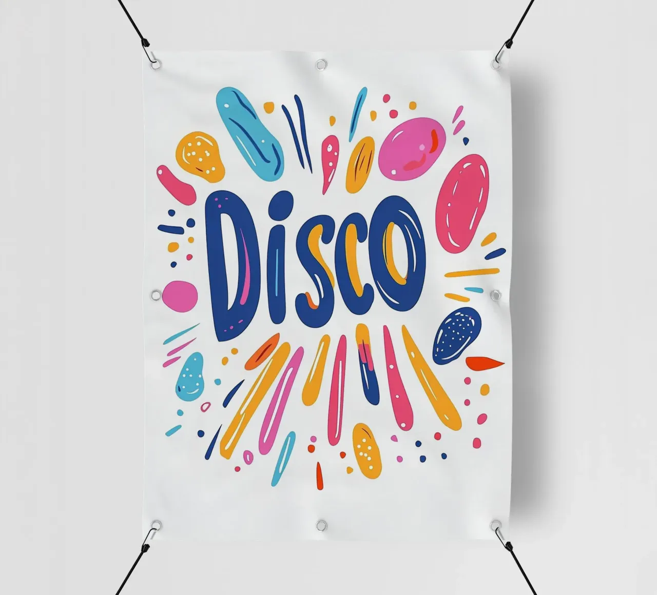 Disco Vibes telo in pvc da Art Typo Essentiel