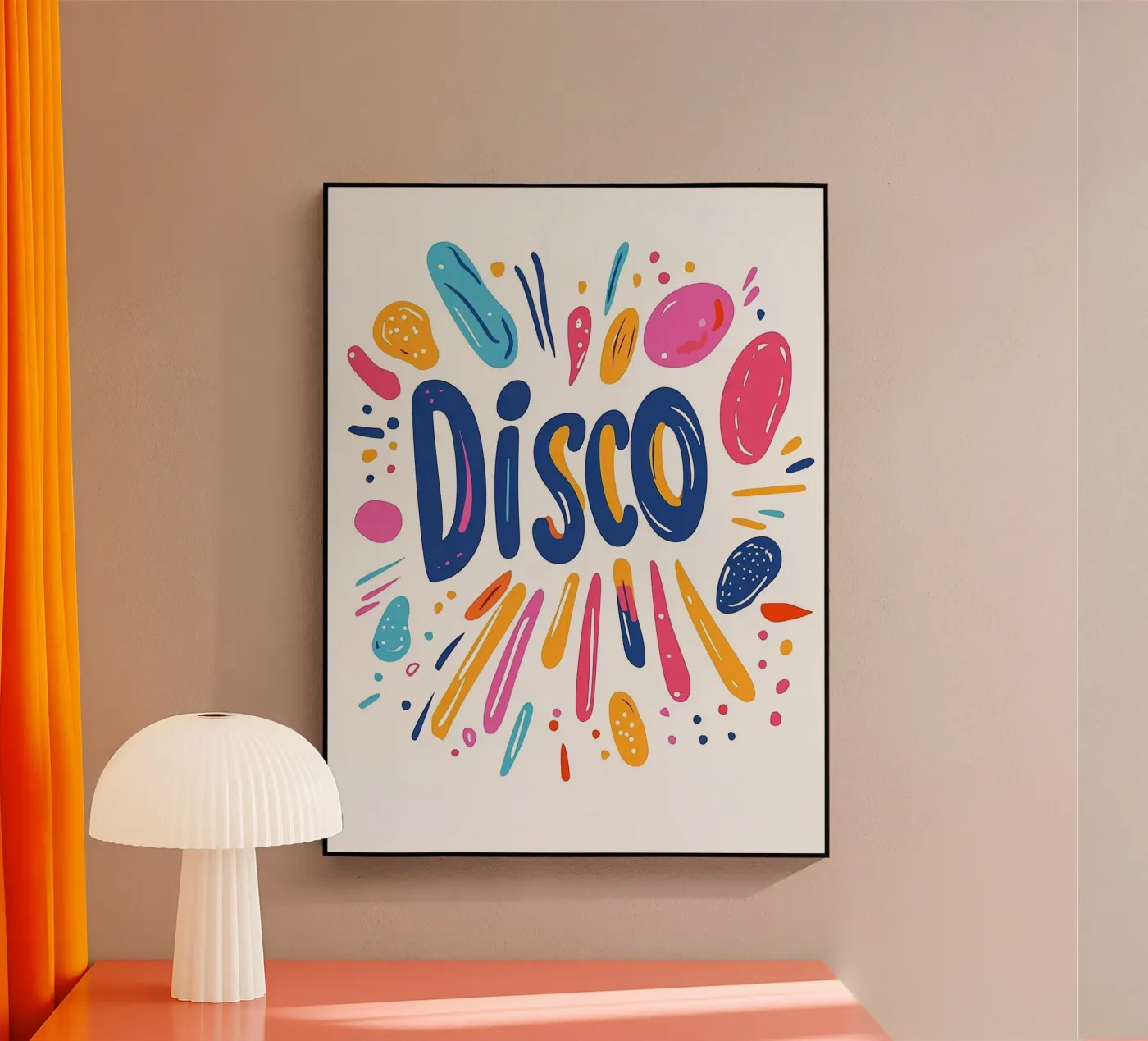 Disco Vibes acrylic glass by Art Typo Essentiel