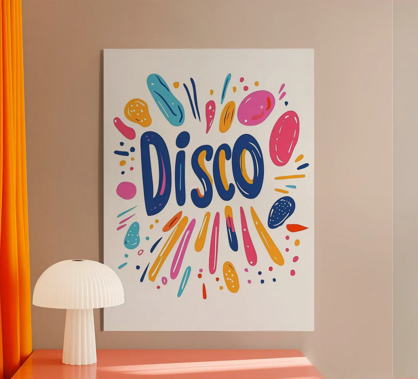 Disco Vibes acrylic glass by Art Typo Essentiel