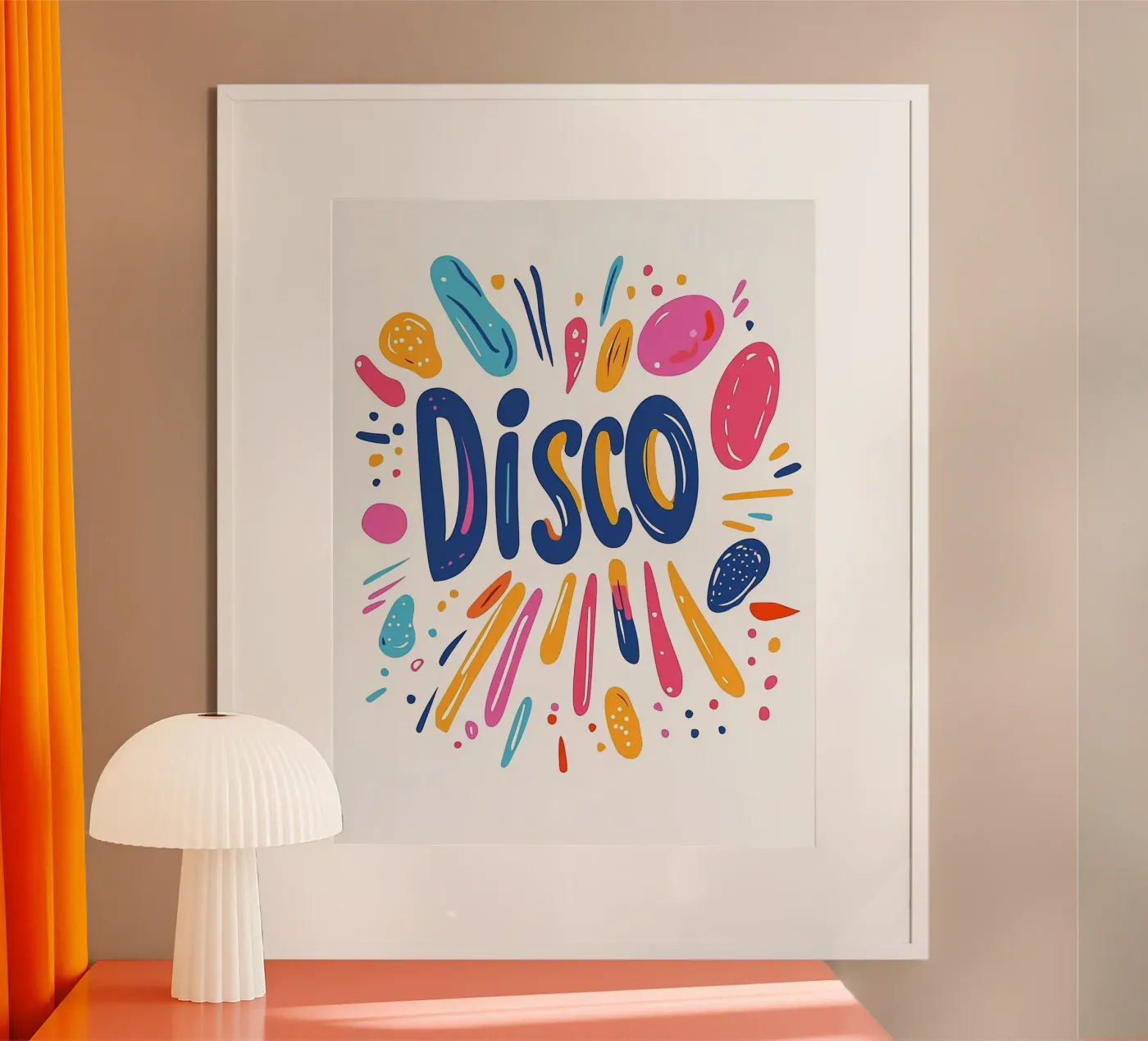 Disco Vibes poster by Art Typo Essentiel