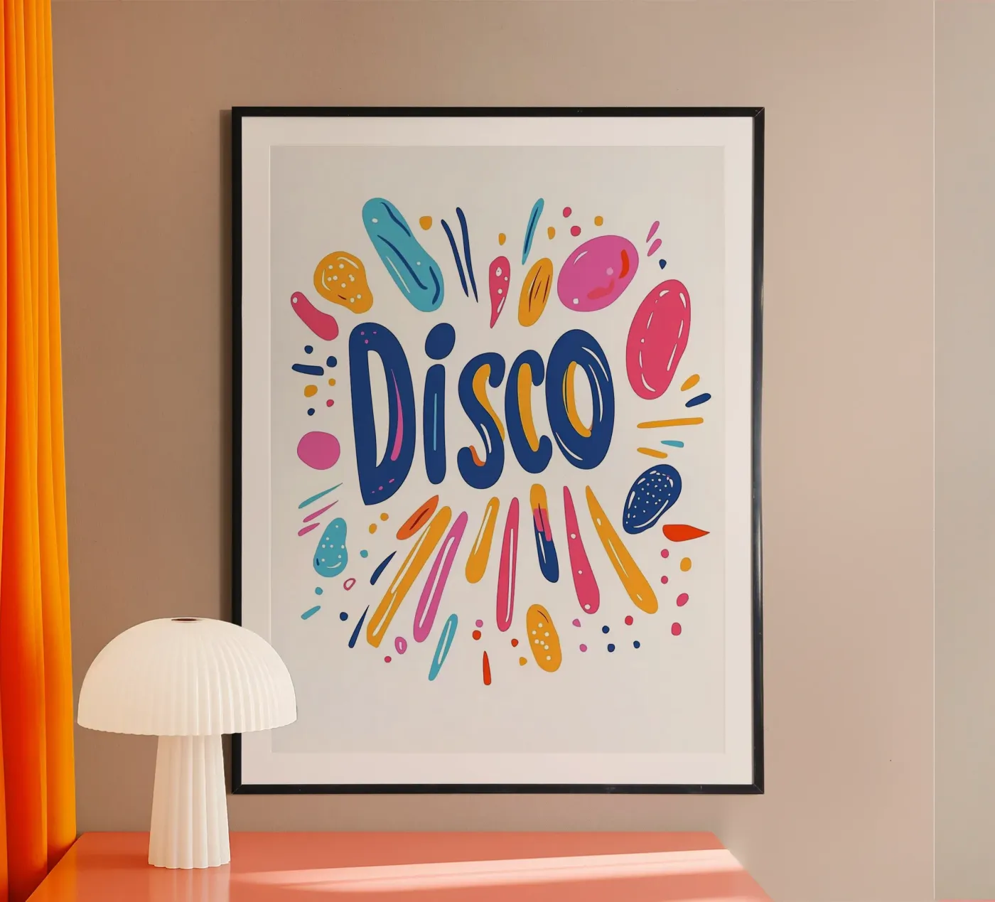 Disco Vibes poster by Art Typo Essentiel