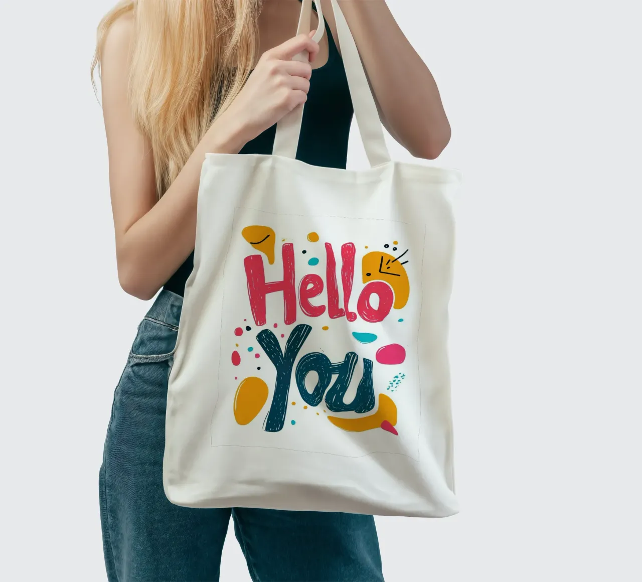 Hello You - 1 borsa in juta da Art Typo Essentiel