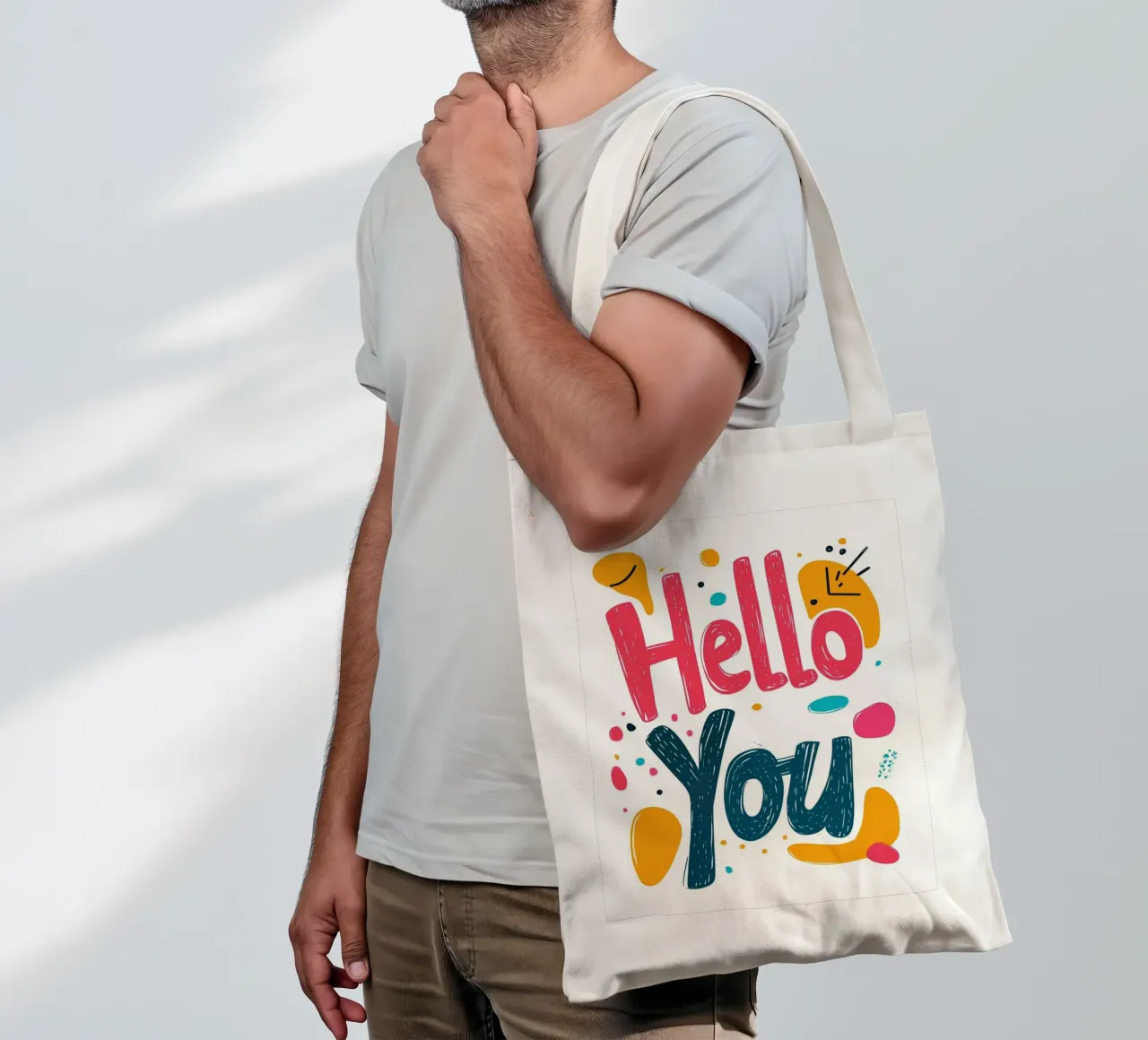 Hello You - 1 borsa in juta da Art Typo Essentiel