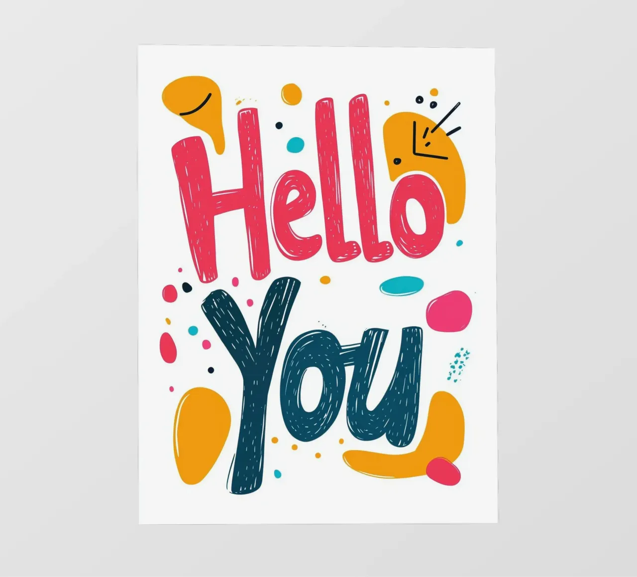 Hello You - 1 telo in pvc da Art Typo Essentiel