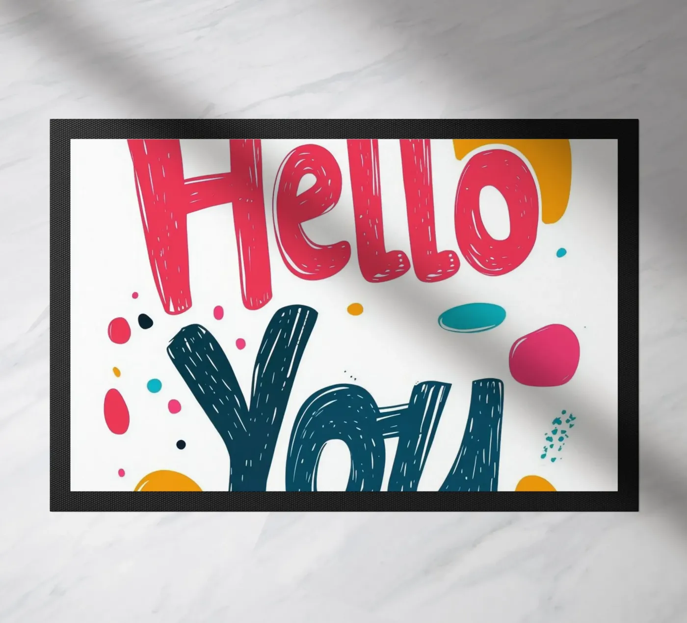 Hallo - 1 deurmat van Art Typo Essentiel