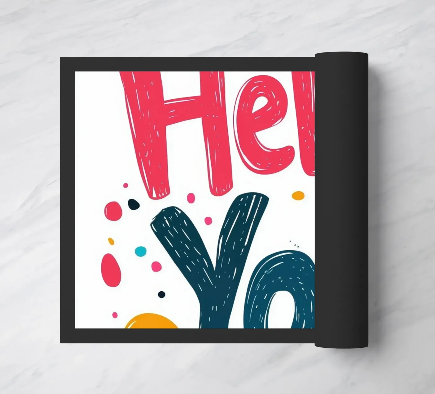 Hallo - 1 deurmat van Art Typo Essentiel