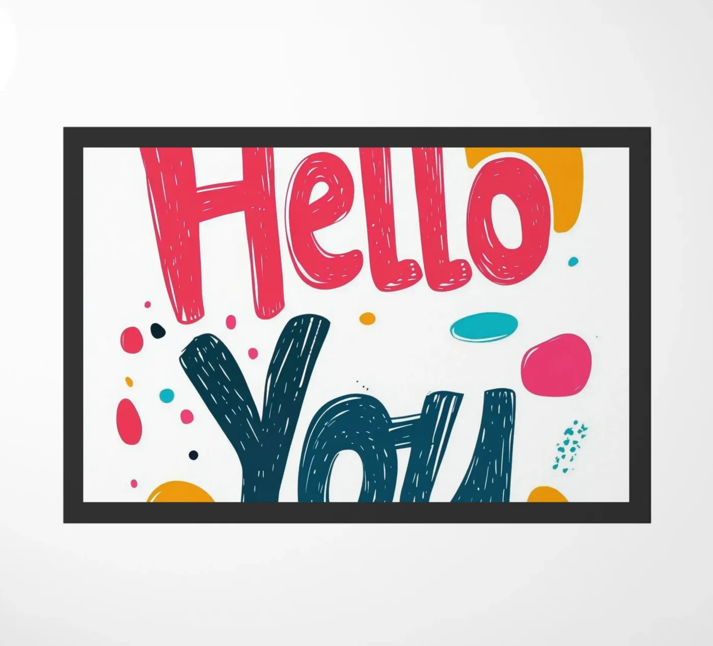 Hallo - 1 deurmat van Art Typo Essentiel