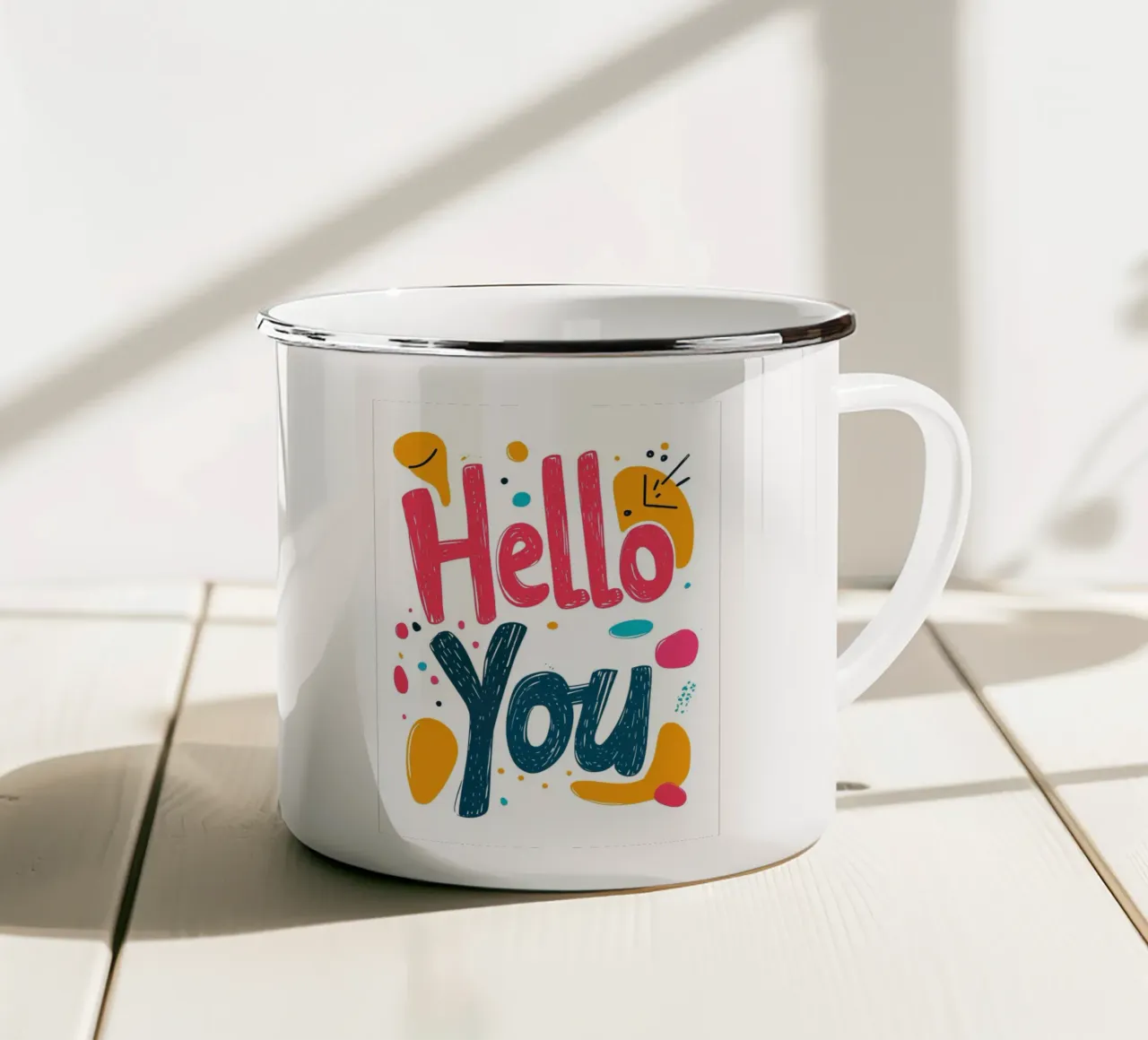 Hello You - 1 tazza in smalto da Art Typo Essentiel