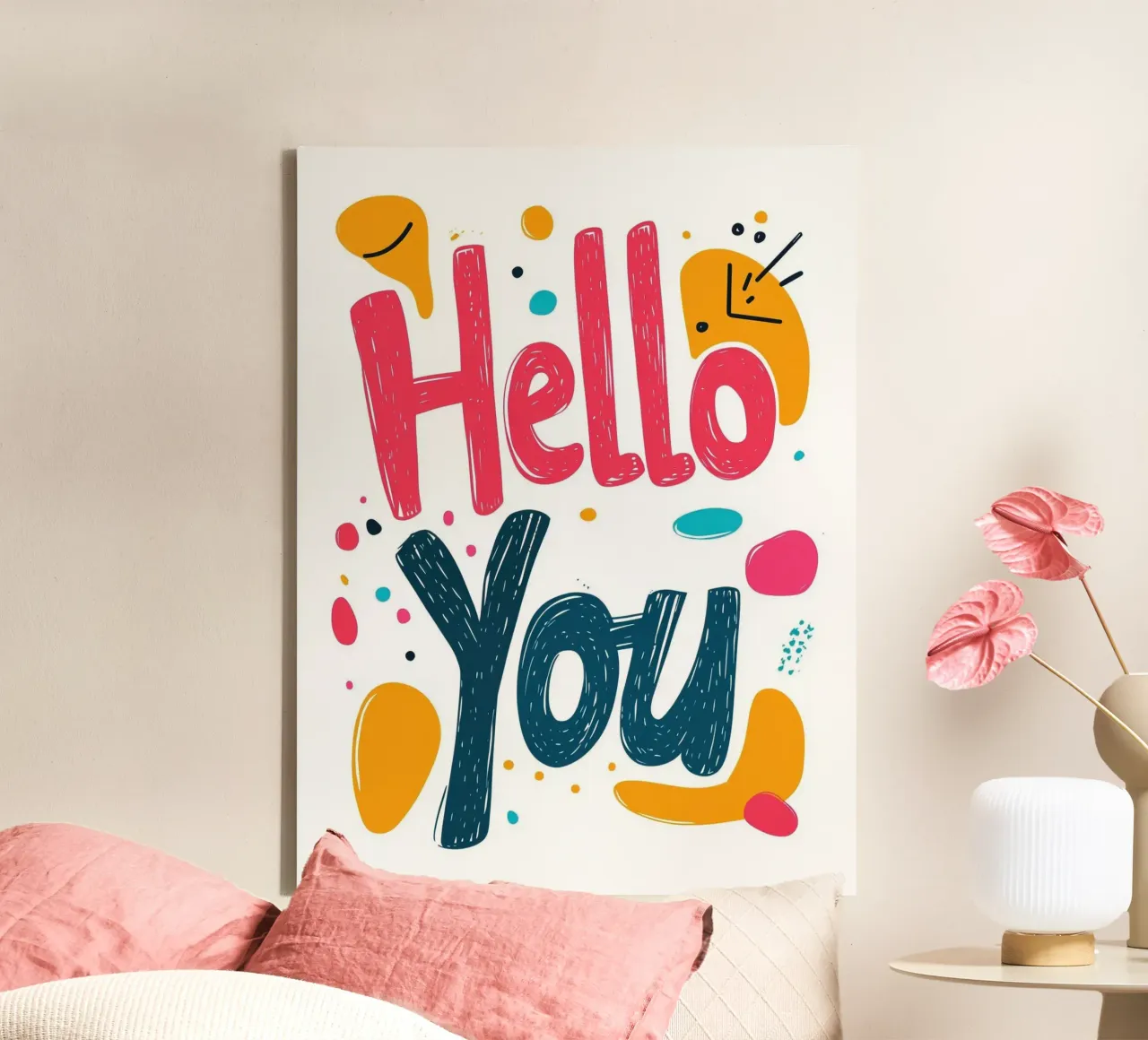 Hello You - 1 canvas by Art Typo Essentiel