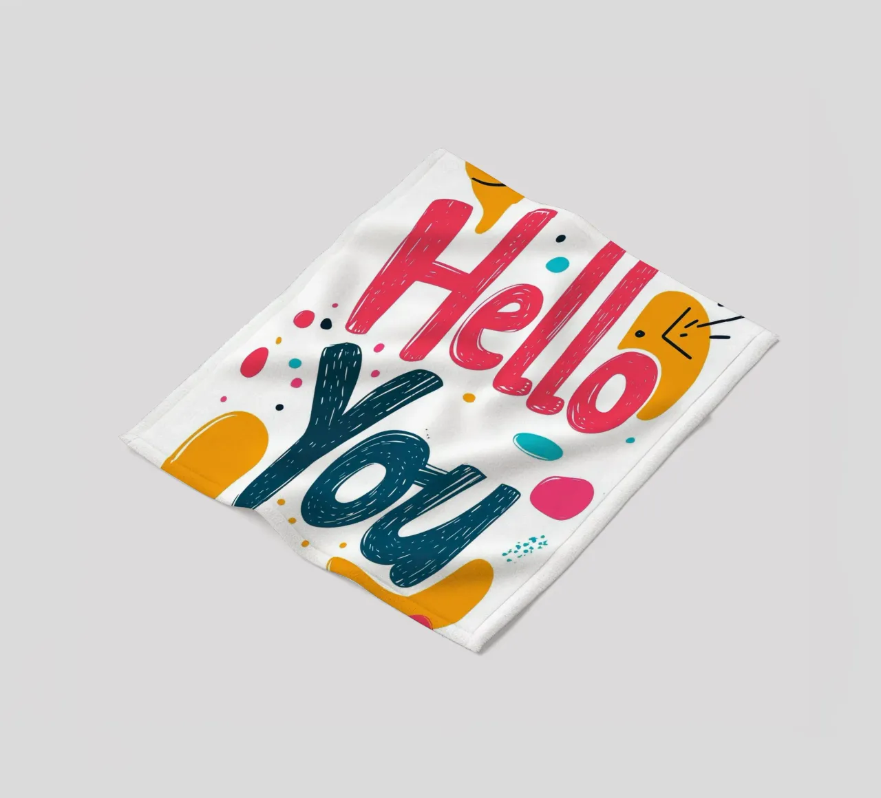 Hello You - 1 coperta in pile da Art Typo Essentiel