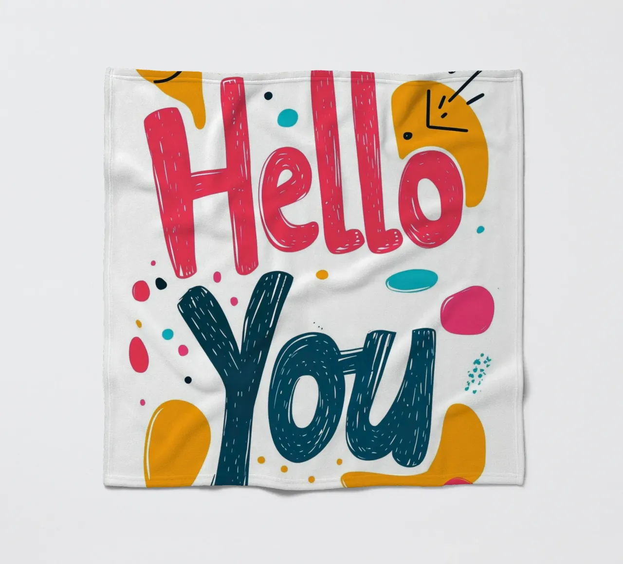 Hello You - 1 coperta in pile da Art Typo Essentiel