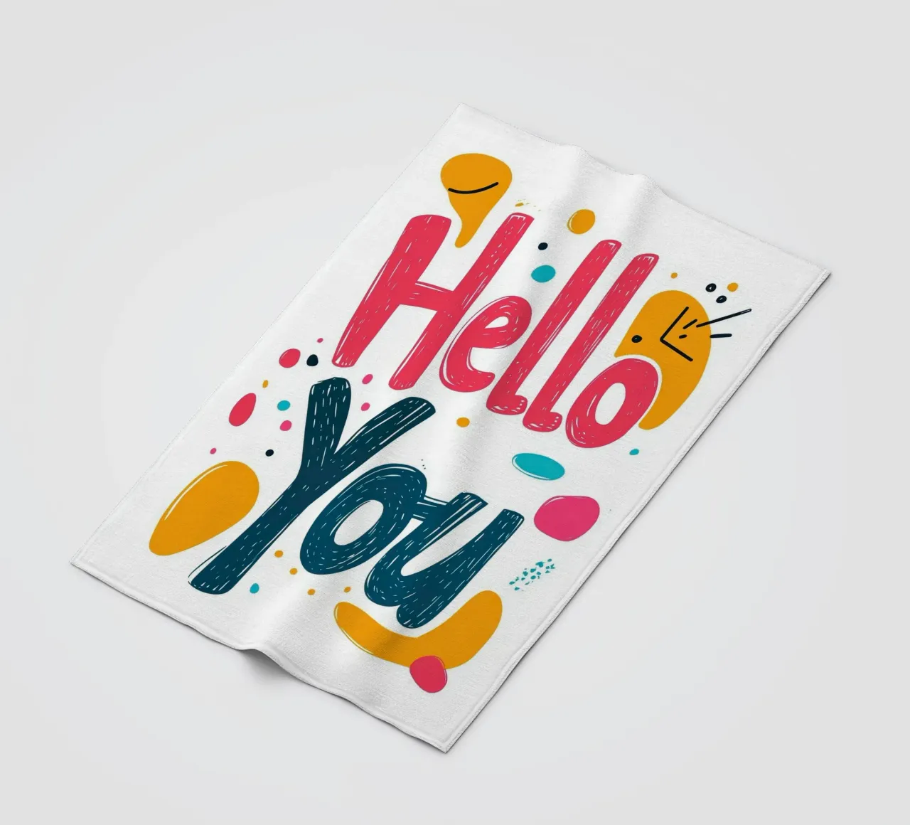 Hello You - 1 coperta in pile da Art Typo Essentiel