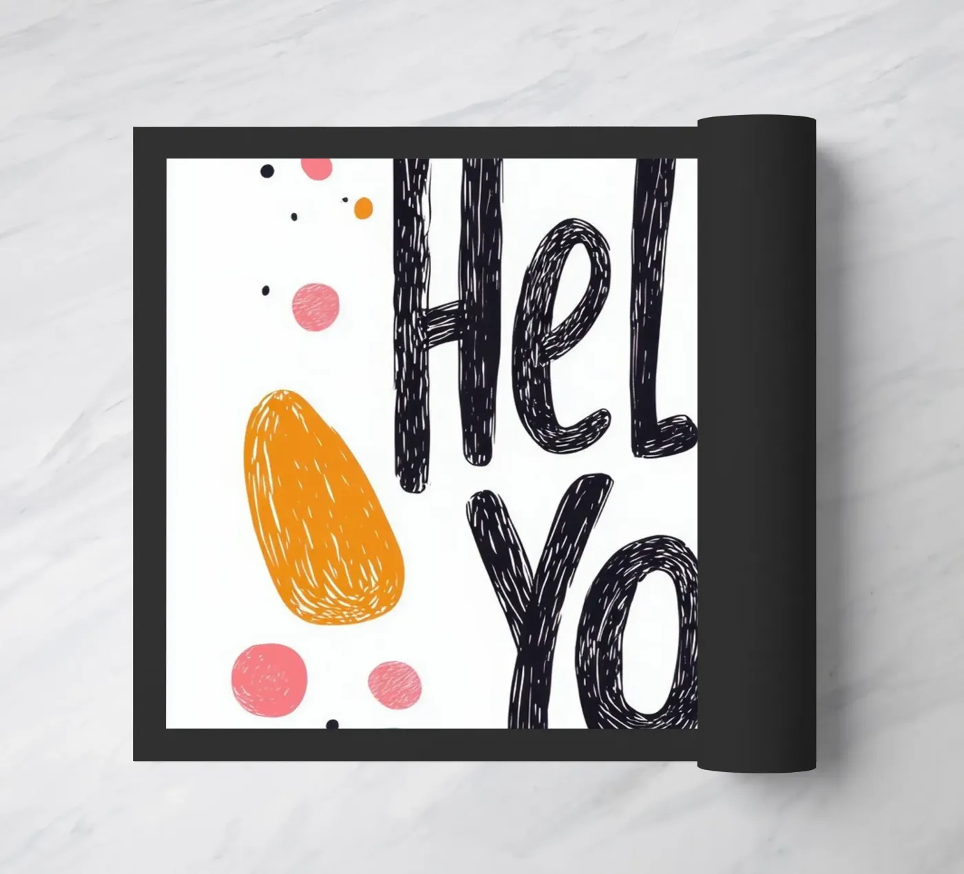Hello You - 2 doormat by Art Typo Essentiel
