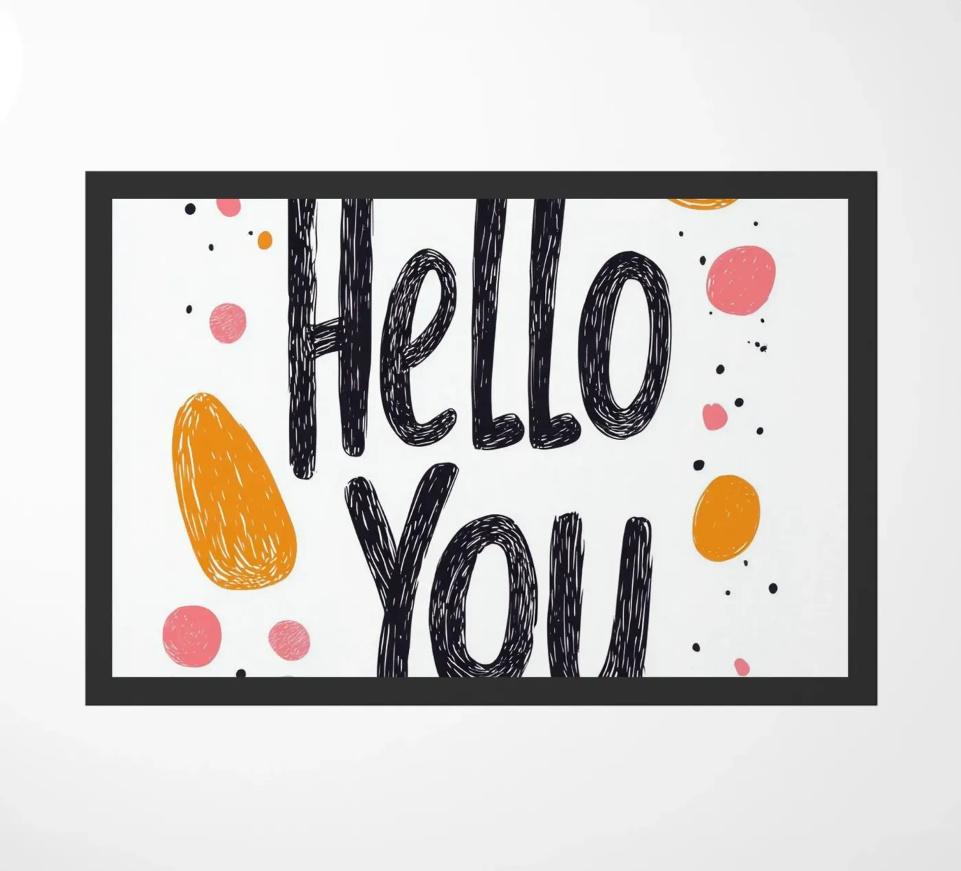 Hello You - 2 doormat by Art Typo Essentiel