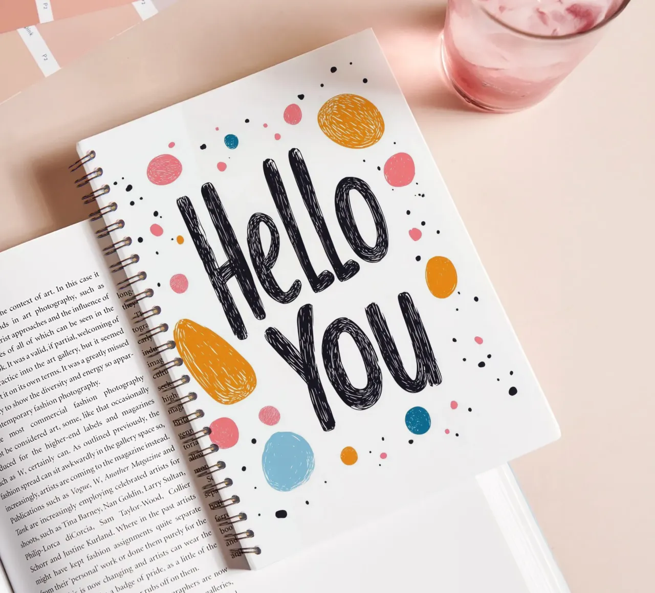 Hello You - 2 spiral notebook by Art Typo Essentiel