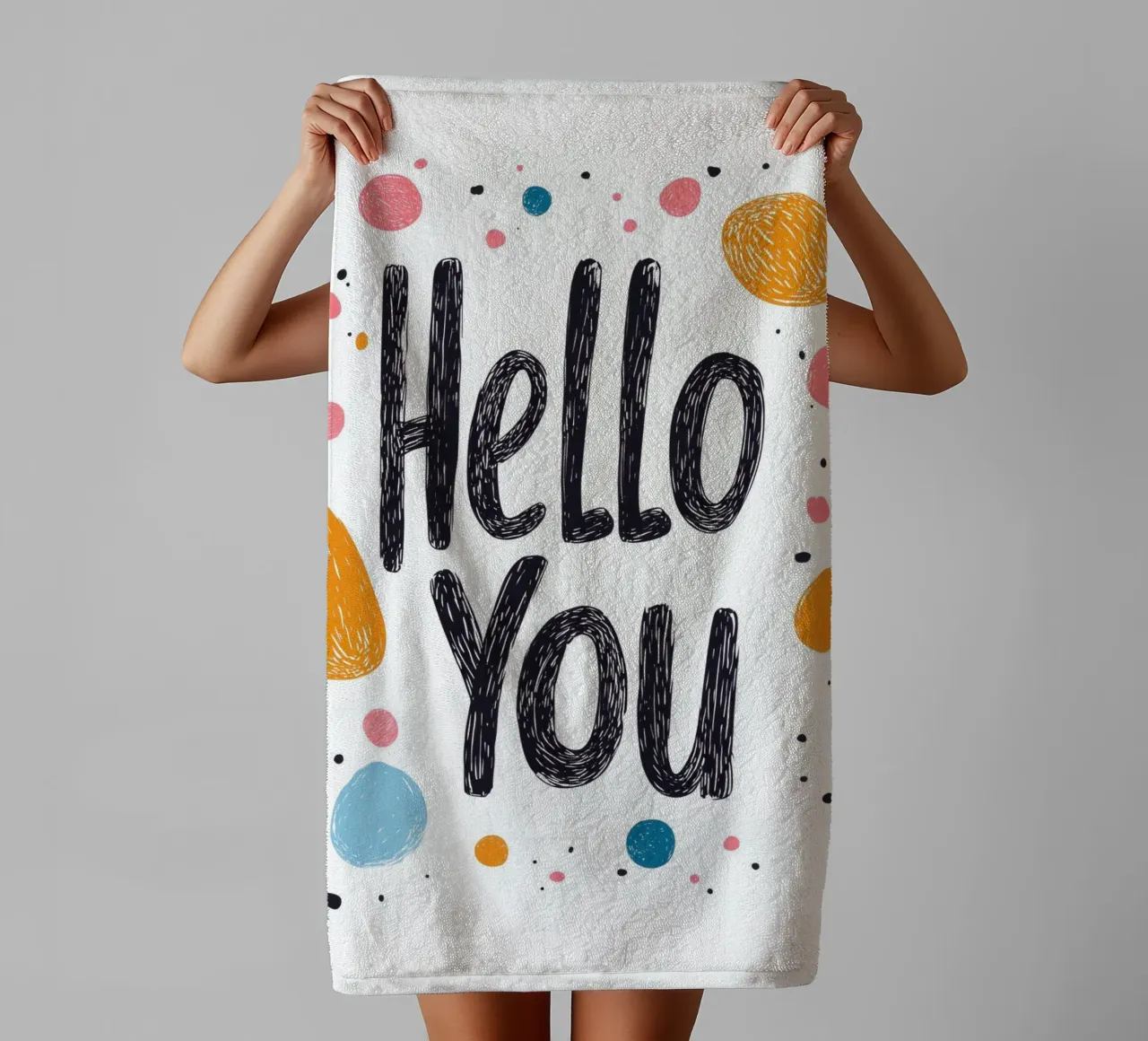 Hello You - 2 asciugamano da bagno da Art Typo Essentiel