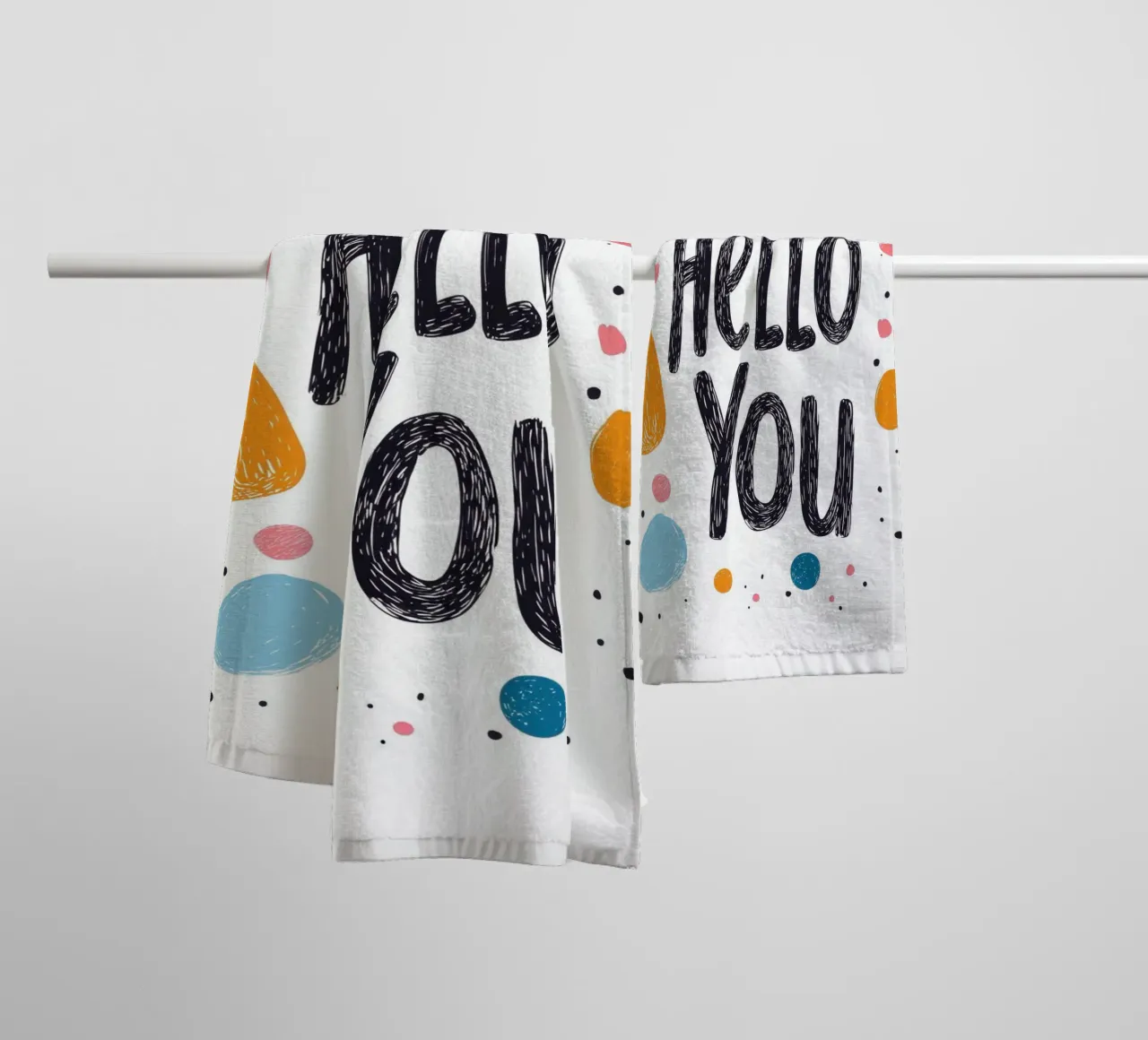 Hello You - 2 asciugamano da bagno da Art Typo Essentiel