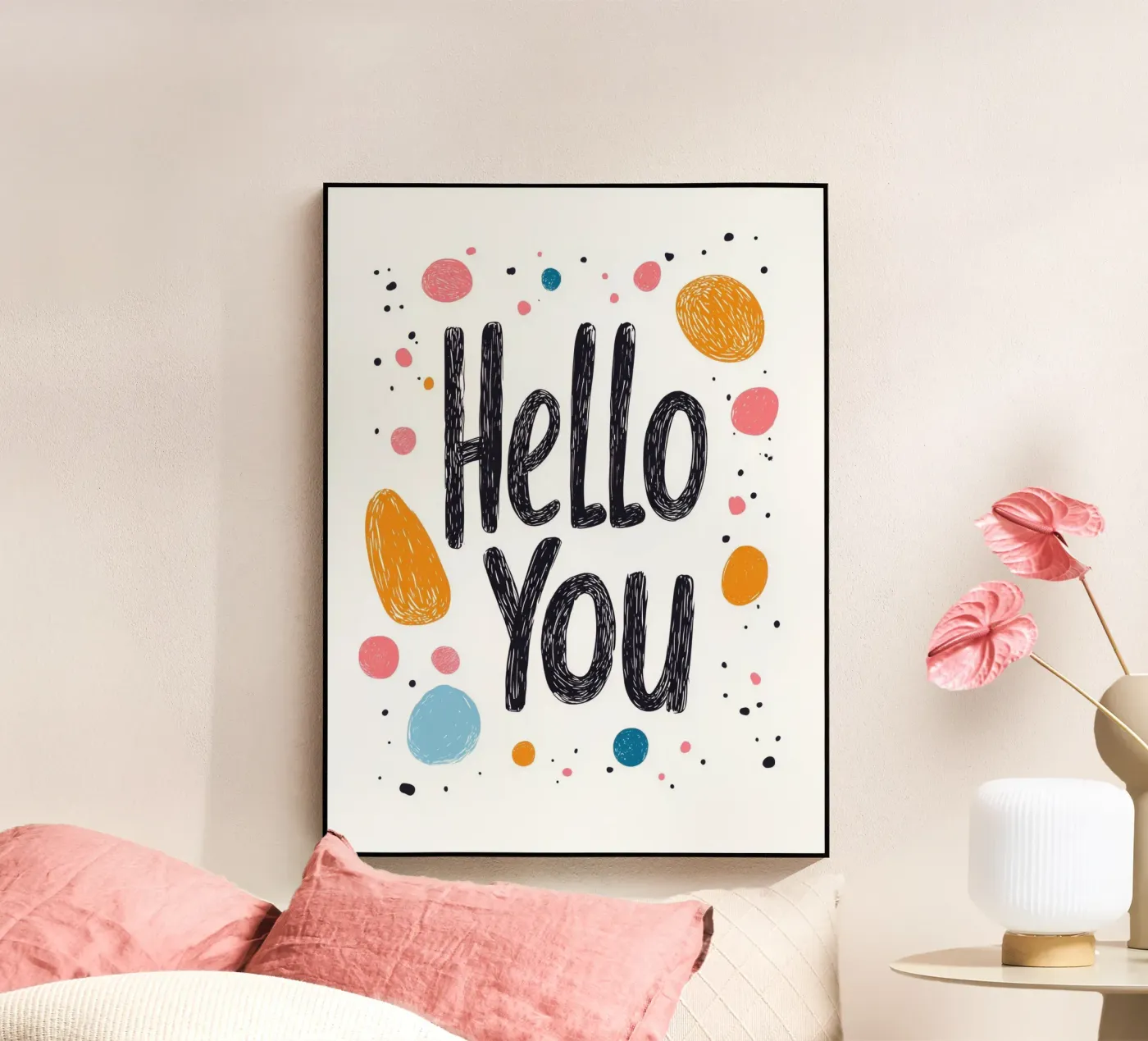 Hello You - 2 acryl van Art Typo Essentiel
