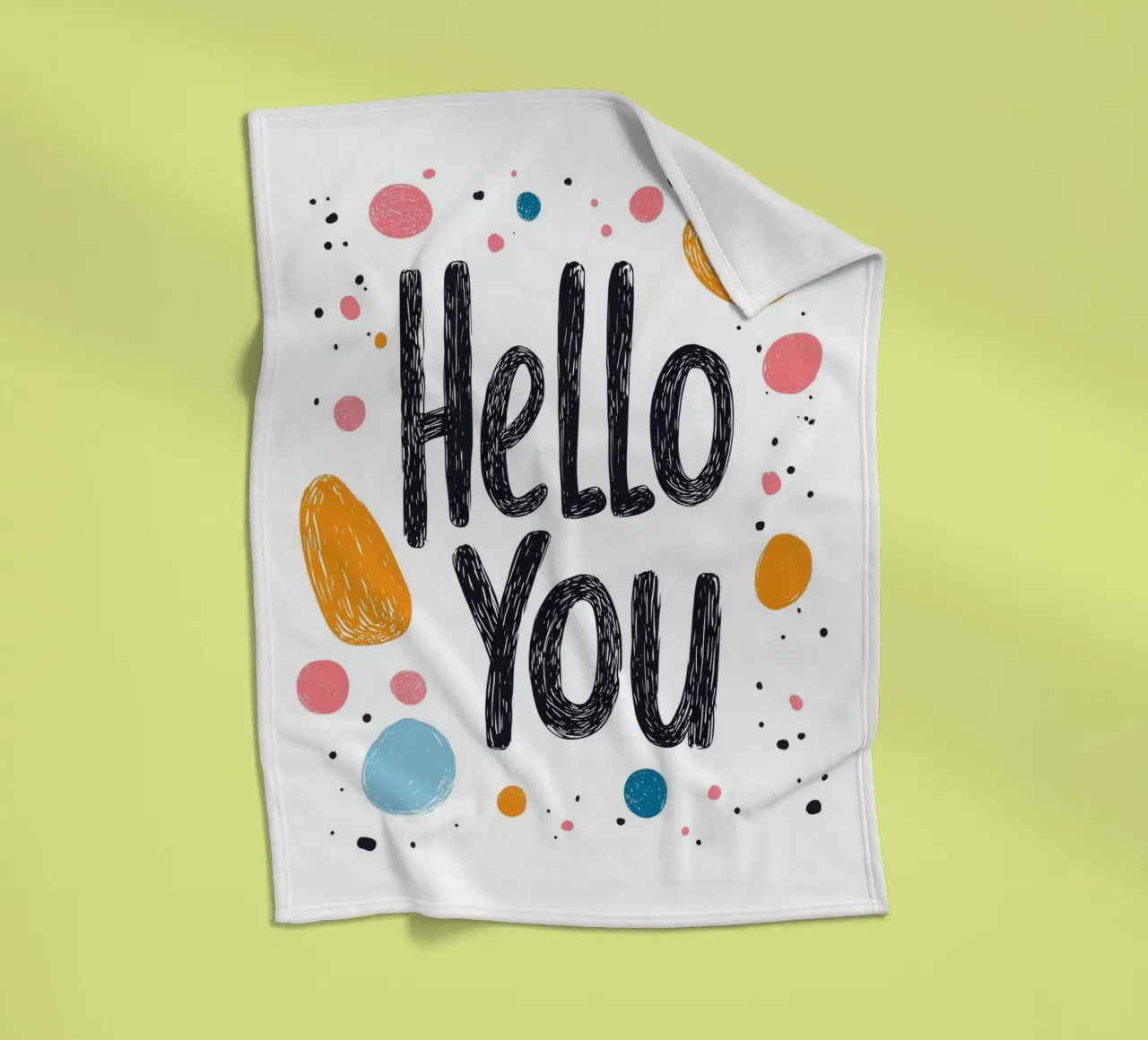 Hello You - 2 coperta in pile da Art Typo Essentiel