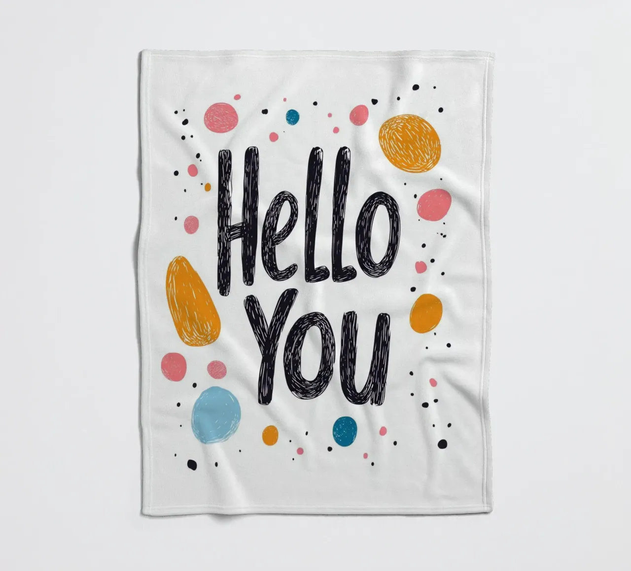 Hello You - 2 coperta in pile da Art Typo Essentiel