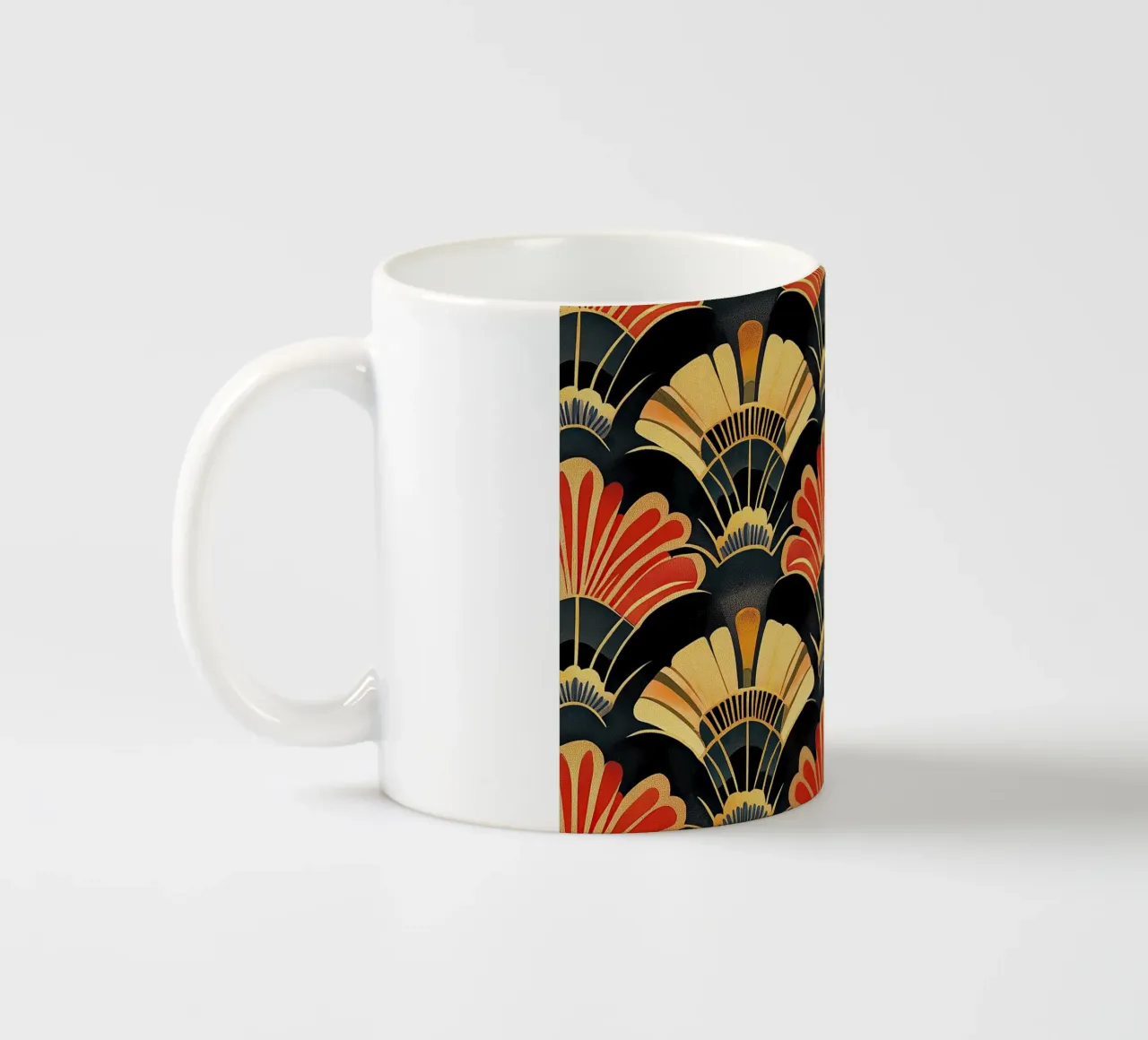 Art Deco "The Gilded Frame" tazza in ceramica da Golden Era