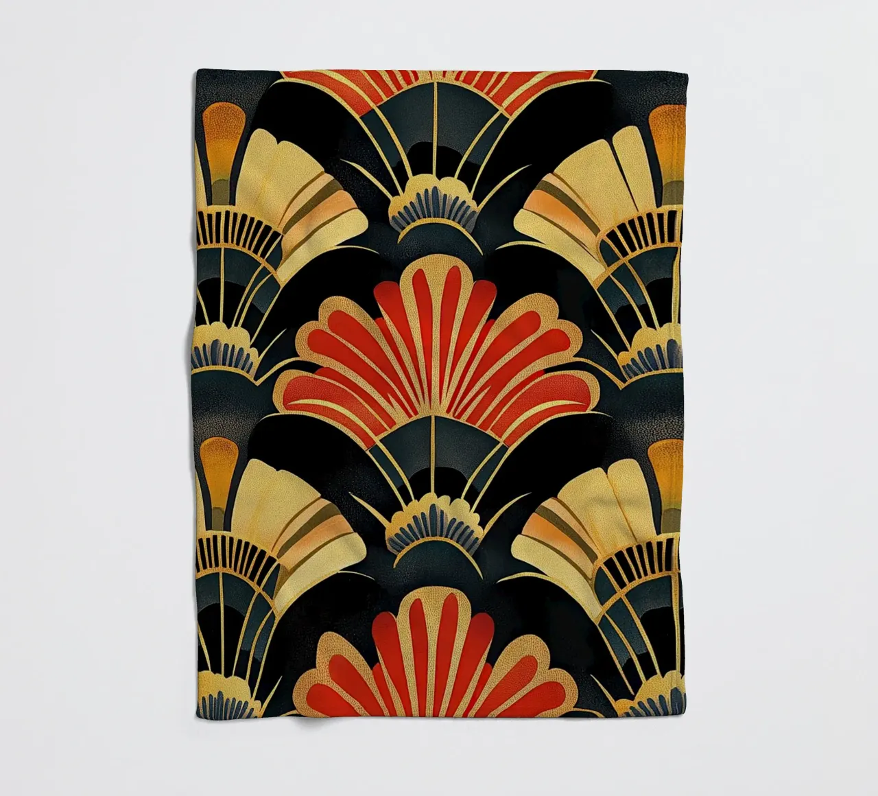 Art Deco "The Gilded Frame" coperta in pile da Golden Era