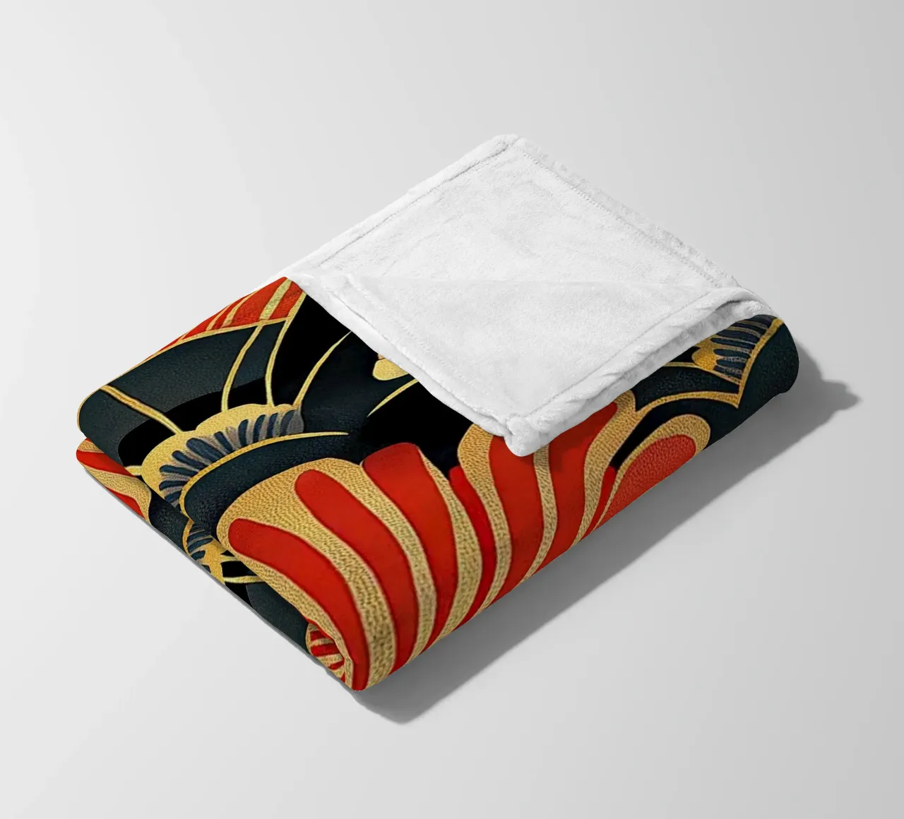 Art Deco "The Gilded Frame" coperta in pile da Golden Era
