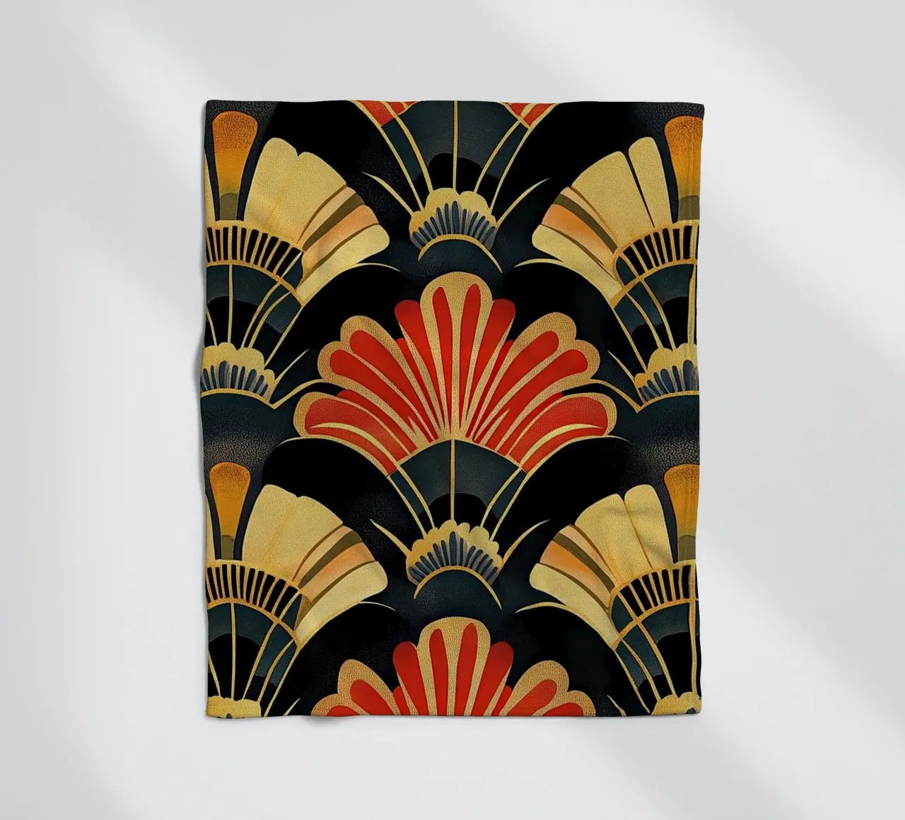 Art Deco "The Gilded Frame" coperta in pile da Golden Era