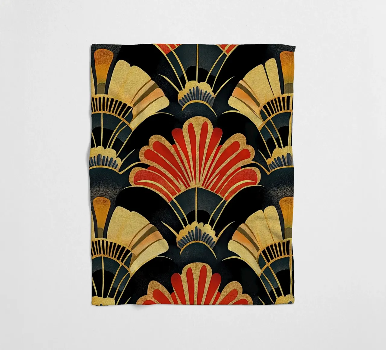 Art Deco "The Gilded Frame" coperta in pile da Golden Era