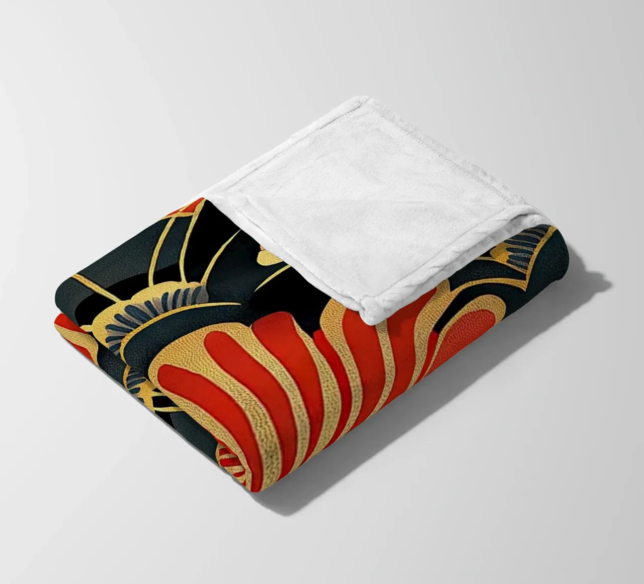 Art Deco "The Gilded Frame" coperta in pile da Golden Era