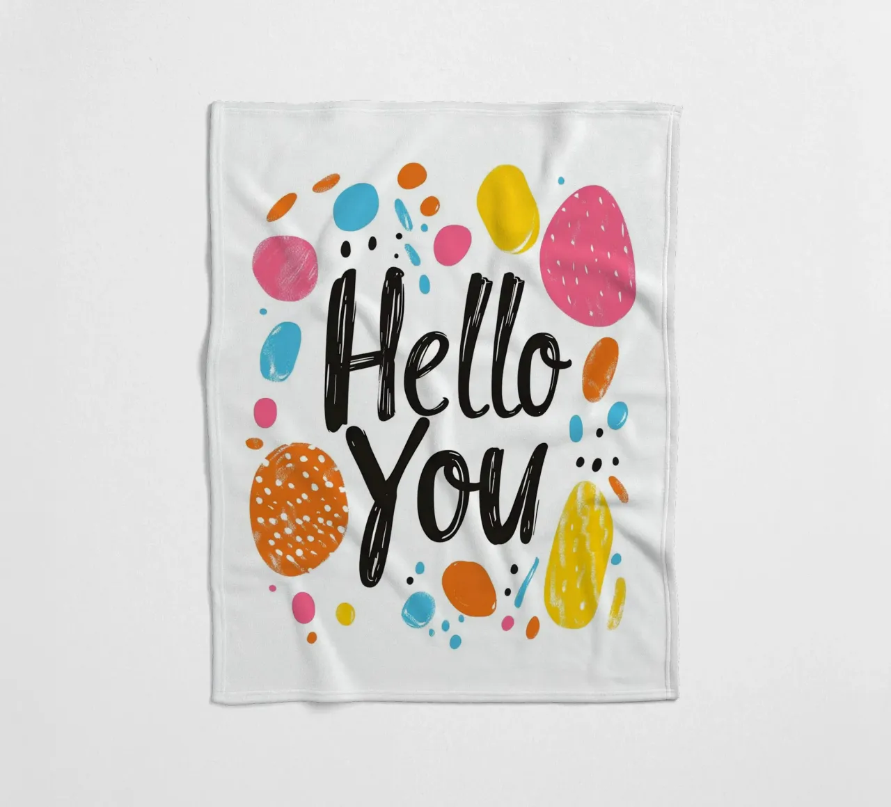 Hello You - 3 coperta in pile da Art Typo Essentiel